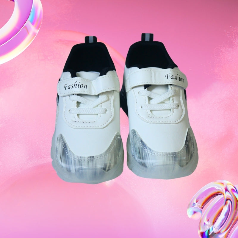 AIR TEXT DETAILED LED SHOES(BLACK)