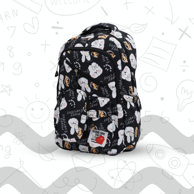 Doodle School Bag (Black)