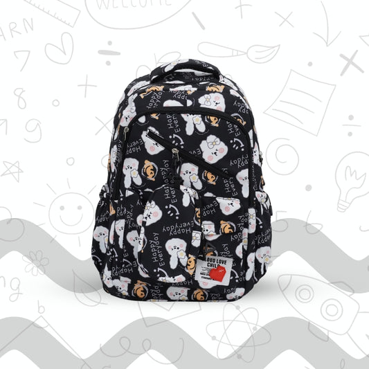 Doodle School Bag (Black)