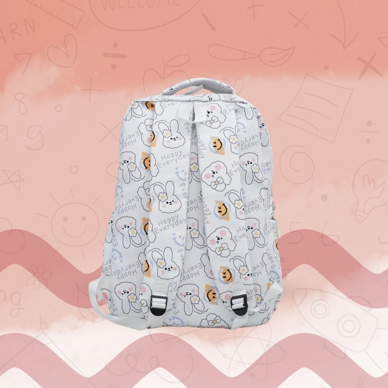 Doodle School Bag (White)