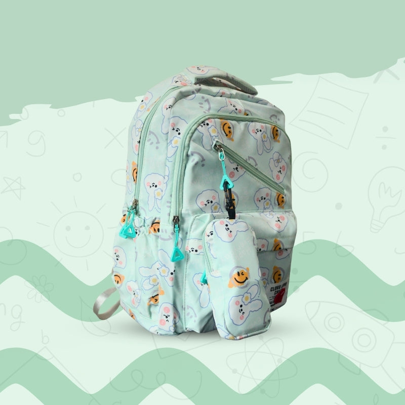 Doodle School Bag (Sky Blue)