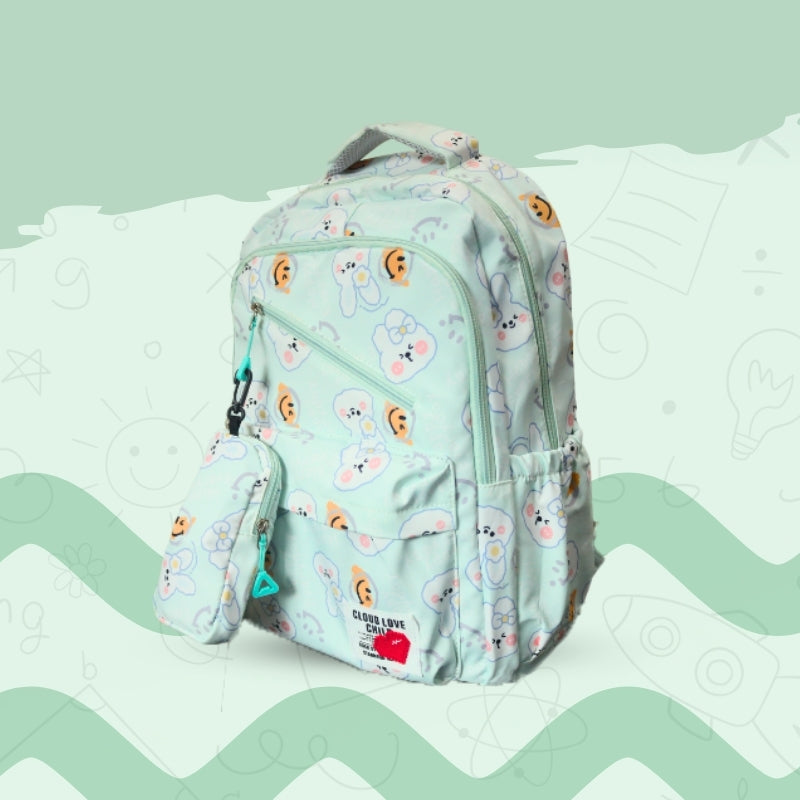 Doodle School Bag (Sky Blue)