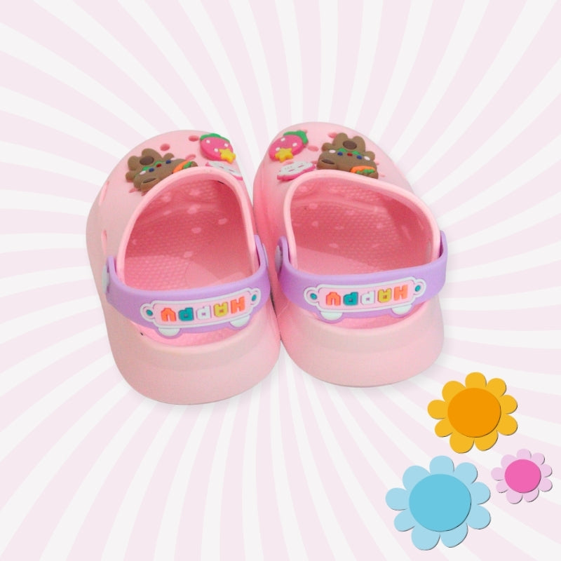 HAPPY BEAR CLOGS (PINK)