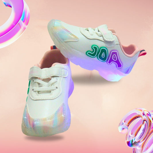 Air text detailed led shoes(PINK)