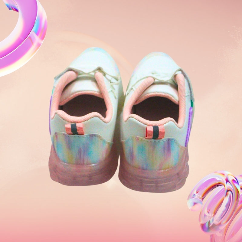 Air text detailed led shoes(PINK)