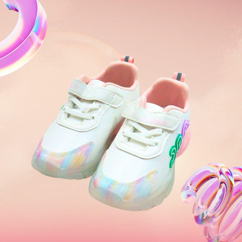 Air text detailed led shoes(PINK)