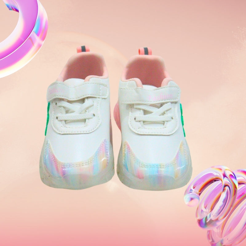 Air text detailed led shoes(PINK)